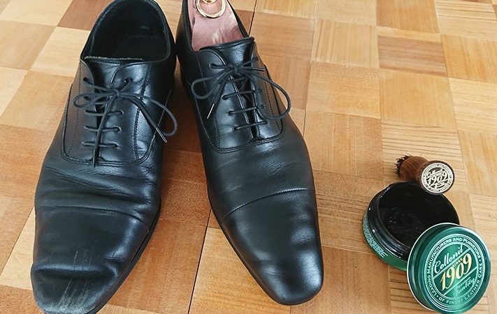 革靴のケアの仕方【コロニルのケア用品】
