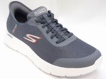 スケッチャーズ GO WALK FLEX HANDS UP【エクストラワイド幅】216324WW-BRNグレー/ホワイト