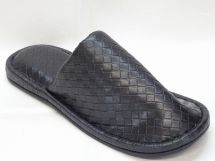 スリッパ ブロックレザースリッパ 4L 00795 BL