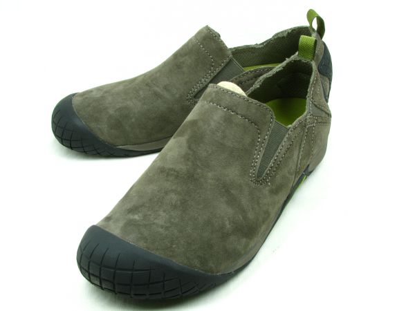 MERRELL メレル PATHWAY MOC CANVAS パスウェイ モック キャンバス メンズ 27.0cm グレー/グリーン USED 傷汚れなし ウォーキングに最適 メレルパスウェイモック MERRELL PATHWAY メレル パスウェイ モックUS7