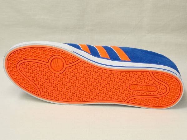 アディダスF97753 SEデイリー バルカ　レザー青/オレンジ 27cm