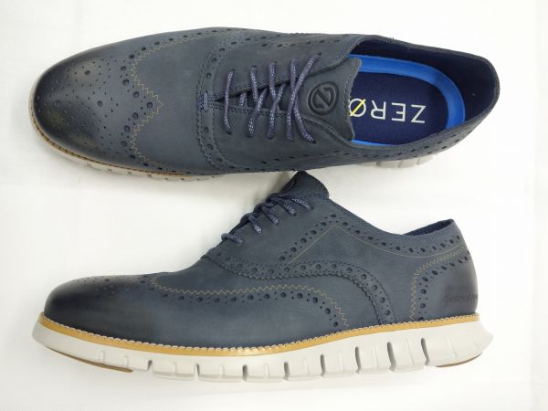 コールハーン ZEROGRAND WINGTIP OXFORD C33675 BU-N