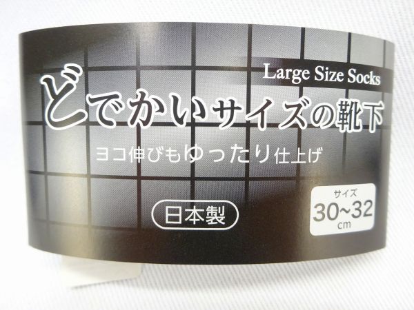 どでかいサイズの靴下 マルチボーダー 3032-006 W/GY 上島産業