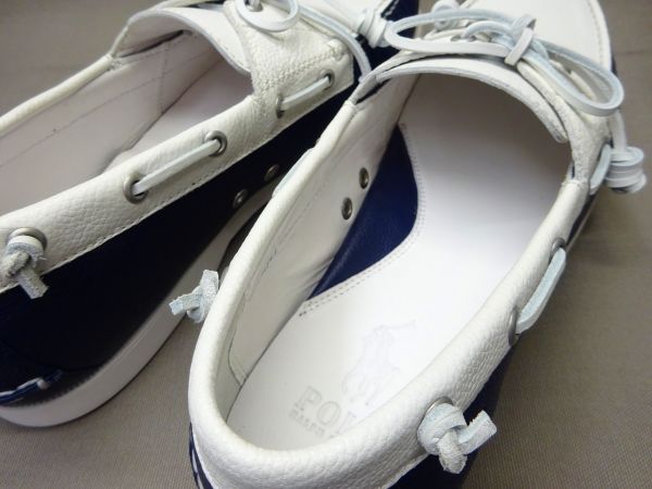 POLO RALPH LAUREN MERTON RB01【Dワイズ】 WH/NV