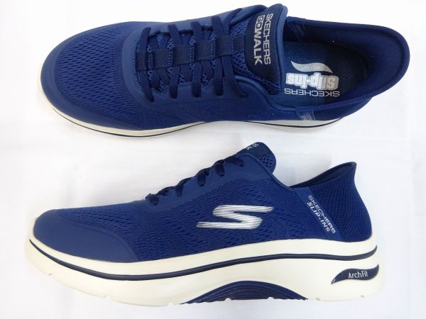 スケッチャーズSKECHERSスケッチャーズ GO WALK ARCH FIT 2.0-SIMPLCITY 2  216602-NVY｜男の大きな靴の専門店 ビッグ・ビー