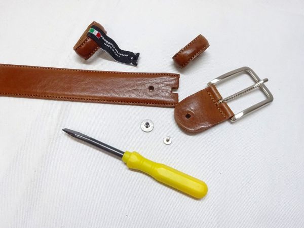 BELTベルト CINTURIFICIO LBN 80901-SQ DB 134cm(サイズ調整可能)