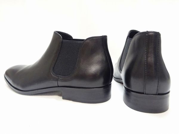 whoop-de-doo フープディドゥ シープレザーサイドゴアブーツ 20330223K BL