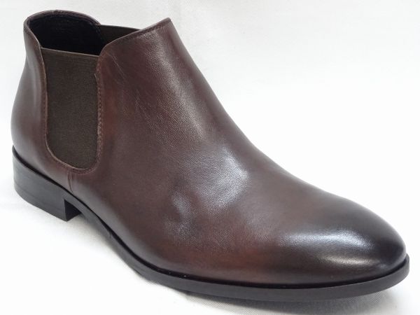 whoop-de-doo フープディドゥ シープレザーサイドゴアブーツ 20330223K DB