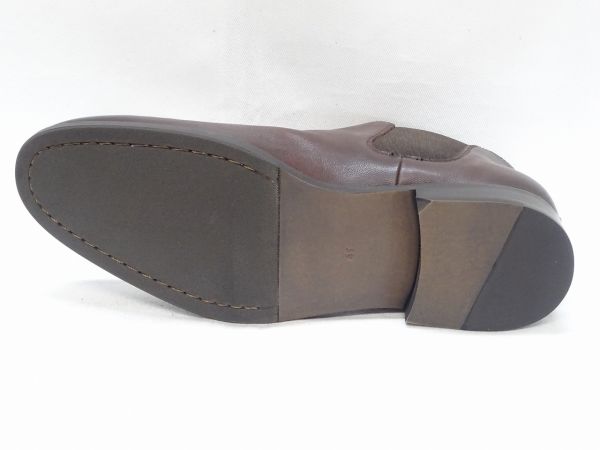 whoop-de-doo フープディドゥ シープレザーサイドゴアブーツ 20330223K DB