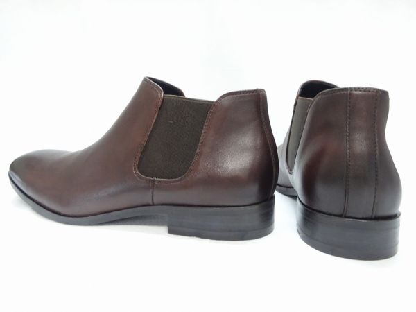 whoop-de-doo フープディドゥ シープレザーサイドゴアブーツ 20330223K DB