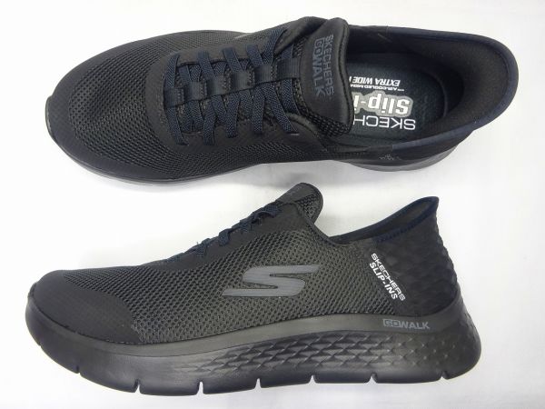 スケッチャーズ GO WALK FLEX HANDS UP【エクストラワイド幅】216324WW-BBK K15