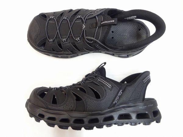 スケッチャーズ GLIDE-STEP TRAIL SANDAL 237473-BBK