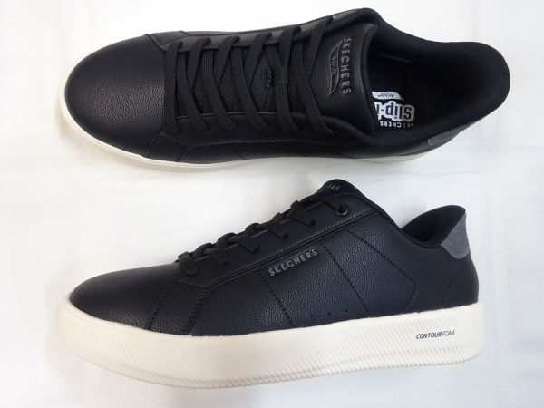 スケッチャーズ ARCH FIT COURT BREAK SINGLE VENTED 183403-BLK