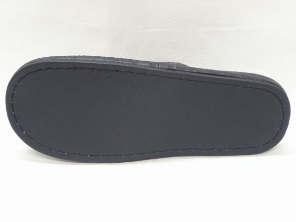 スリッパ ブロックレザースリッパ 4L 00795 BL